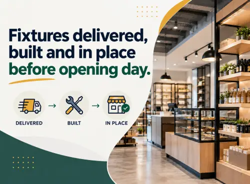 Fixtures Delivered, Built, Ready Fixtures Delivered, Built, Ready